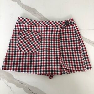 Zara plaid skort